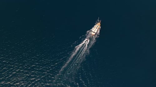Luftbild von Sailing Gulet.