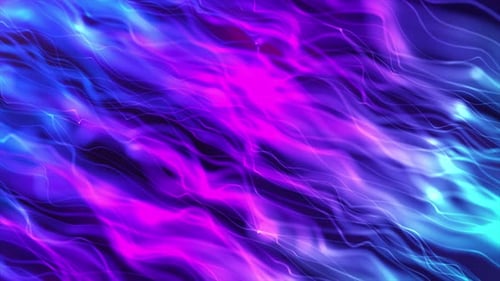 Abstract Neon Fluid Lines Motion Background Loop
