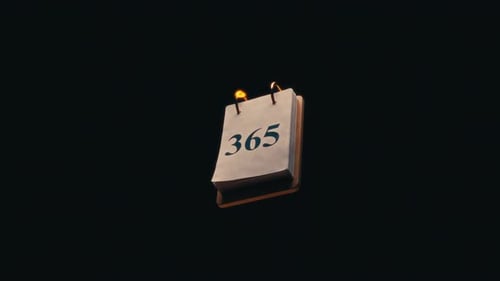 Burning Calendar Pages Time Passing Reveal