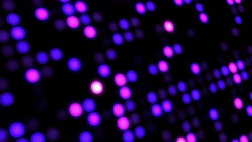 Abstrakter blinkender digitaler Punkthintergrund in lila, rosa