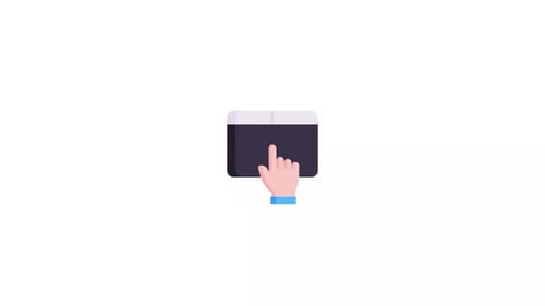Animación de iconos del panel táctil