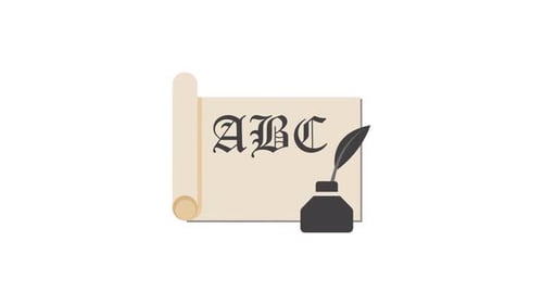 Writing Ink Bottle Vector