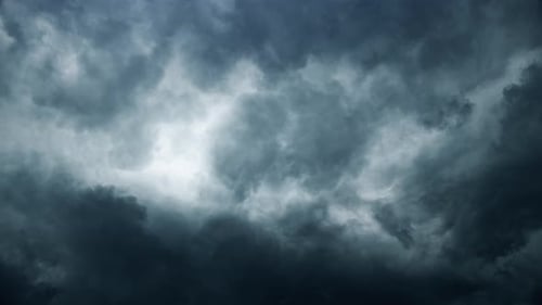 Dark Storm Clouds Moving in the Sky