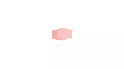 Flat Design Hand Washing Hygiene Animation