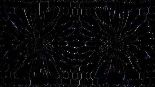 Abstract Shimmering Geometric Lines Background Animation