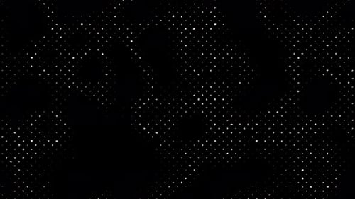 Minimal black and white halftone pattern loop