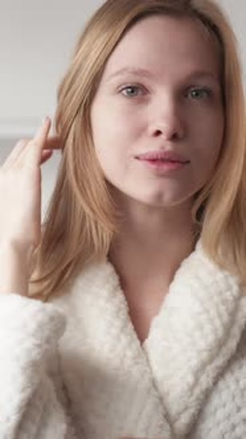 Vertical Beauty Woman Healthy Skin Girl Face Spa