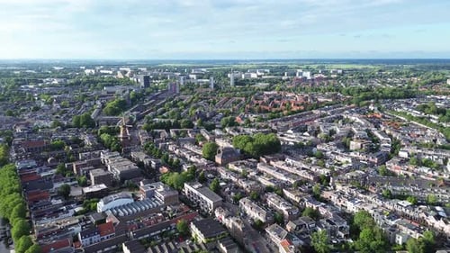 short flight towards Utrecht central city