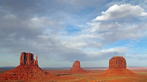 Monument Valley at Sunset, Time Lapse America