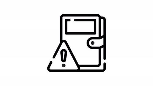 Paquete de iconos de error en el libro de contactos de animación