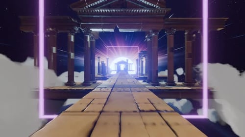 Cosmic Futuristic Tunnel Fantasy Concept