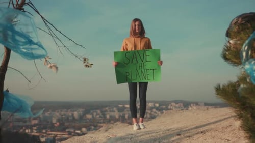 Woman Challenges Urban Environmental Issues Environmental Artist and Student Mobilize Against City
