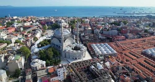 Drone View of Istanbul City