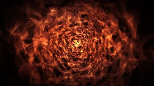 Abstract Swirling Glowing Energy Tunnel Motion Graphic