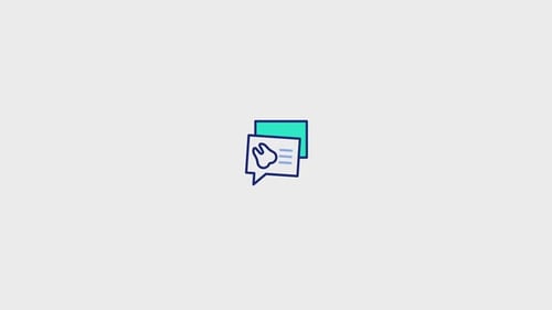 Animiertes Chat-Symbol