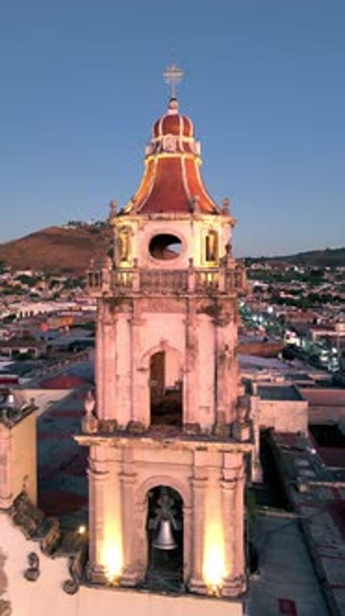 Santiago Apostol Parish Tower In Ixtlan Del Rio, Nayarit, Mexico