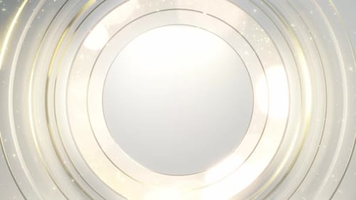 Luxury Golden Concentric Circles Reveal Animation