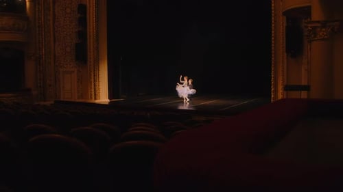 Ballet Dancers Prepare Theatrical Performance