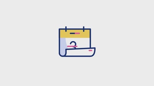 Calendar Animated Icon V8
