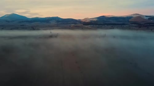 Mountains And Fog Cloud