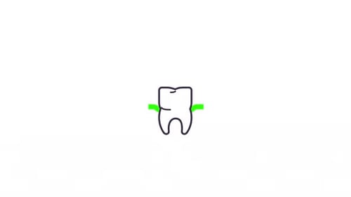 Minimalist Tooth Animation with Cleaning Effect