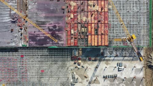 sitio de construcción en la ciudad