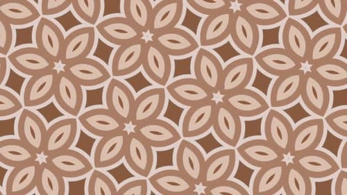 Abstract Floral Geometric Seamless Looping Background Animation