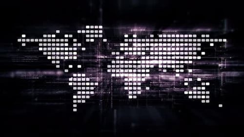 Futuristic Global AI Network Simulation 03