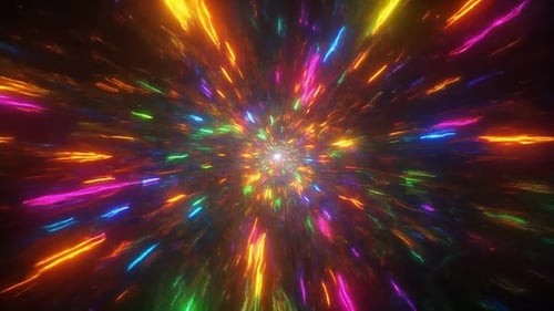 Bunter Hyperspace Warp Speed Motion-Hintergrund