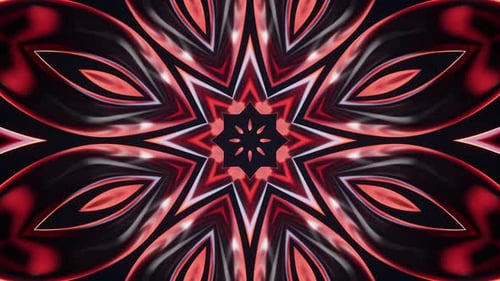Abstraktes leuchtendes Neonkaleidoskopmuster