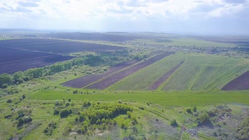 Cultivated Fields and Green Meadows Creating a Rural Landscape