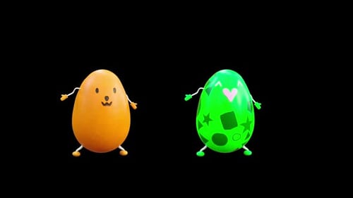 98 Easter Day Eggs Dancing HD