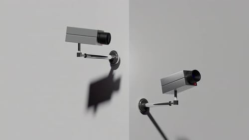 Cctv security camera motion animation