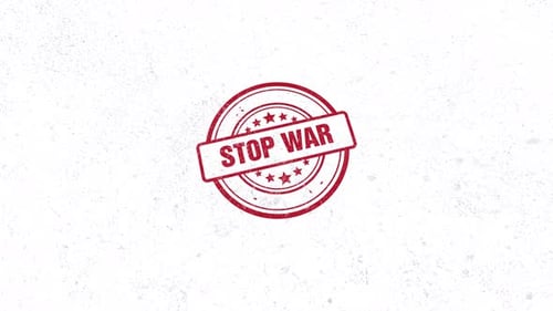 Stop War Rubber Stamp