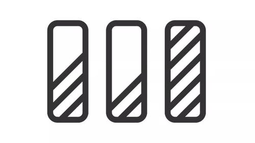 Animated thin line voting ranking icon