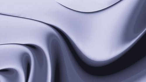 Digital sea of silver satin metal moving in gentle waves