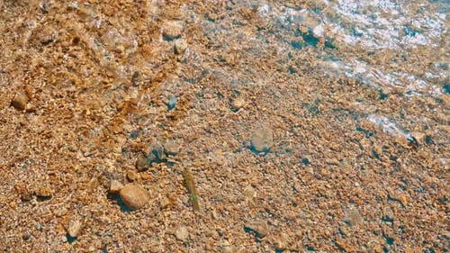 Close Shot Of Transparent Lake Water