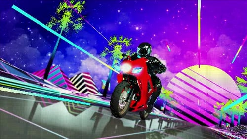8-Bit Synthwave Bike
