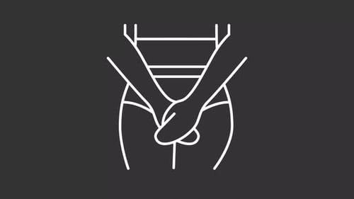 Minimalist Line Art Animation of Couple Holding Hands