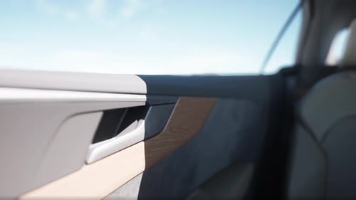 Car Door Handle Pull Action Animation