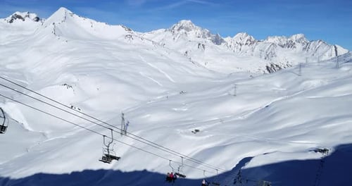 Estación de esquí de La Rosiere, el paso del Mont Blanc y Petit Saint Bernard, Saboya, Francia