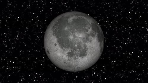 Realistic full moon with star background Vd1192