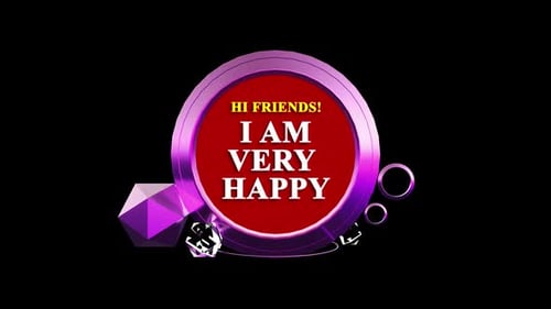 New Funny And Happy 3d Emoji With Text Background Loop Animation V4