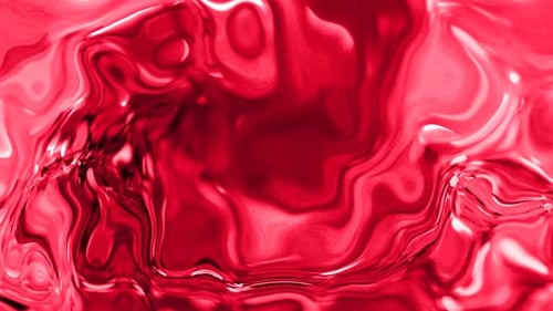 Seamless Red Liquid Fluid Organic Abstract Background Loop