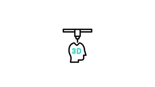 Icono animado de impresión 3D