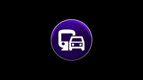Modern Rotating 3D Transportation Icon Animation