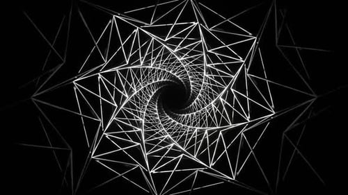 White Glossy Movable Spiral Grid Background Vj Loop In HD