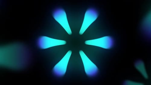 Rotating Gradient Flowers Background Loop