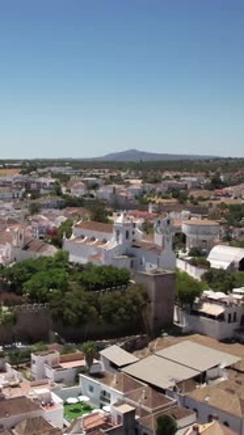 Drone Footage City of Tavira. Algarve, Portugal