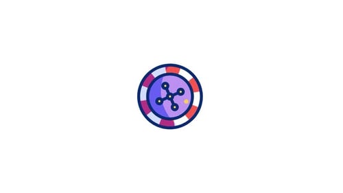 Animated Flat Design Roulette Wheel Icon